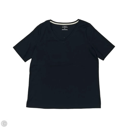 Top Short Sleeve By Talbots In Black, Size: 1x
