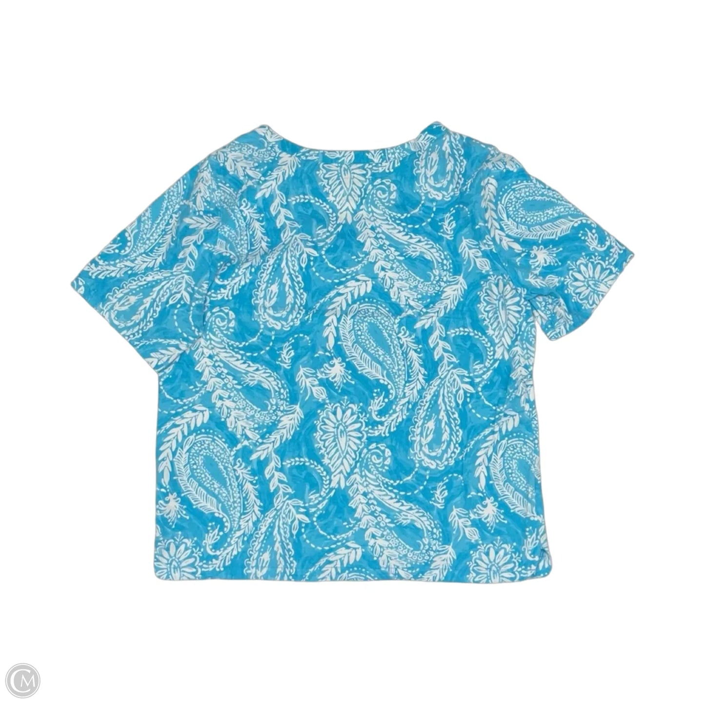 Top Short Sleeve By Talbots In Blue, Size: 1x