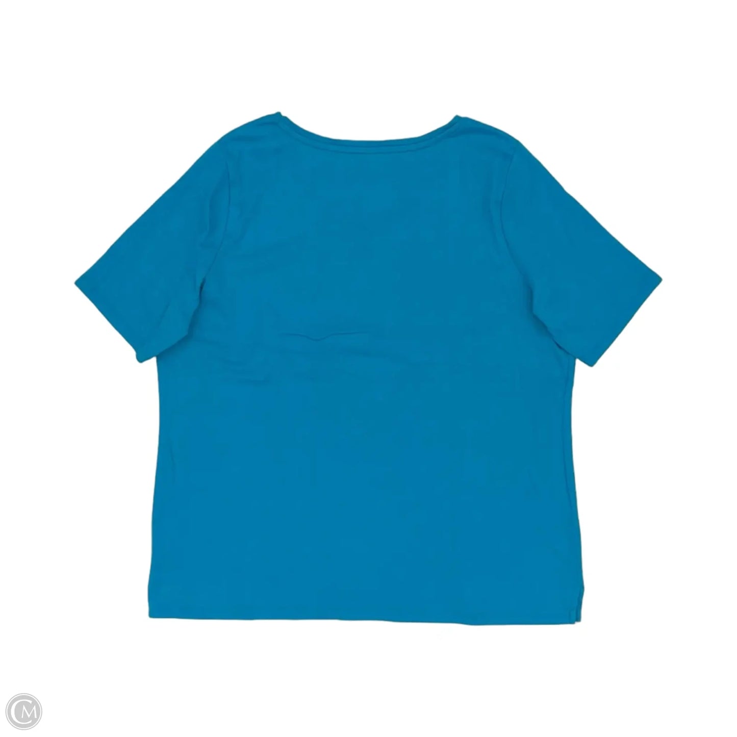 Top Short Sleeve By Talbots In Blue, Size: 1x