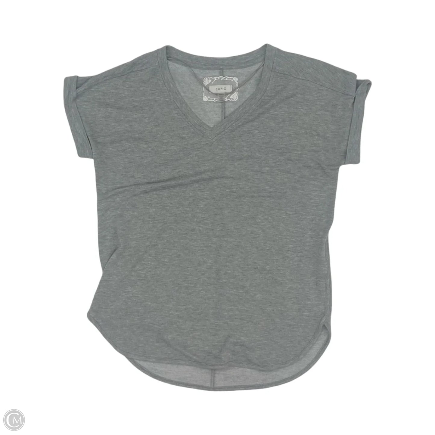 Top Short Sleeve By Cupio In Grey, Size: M