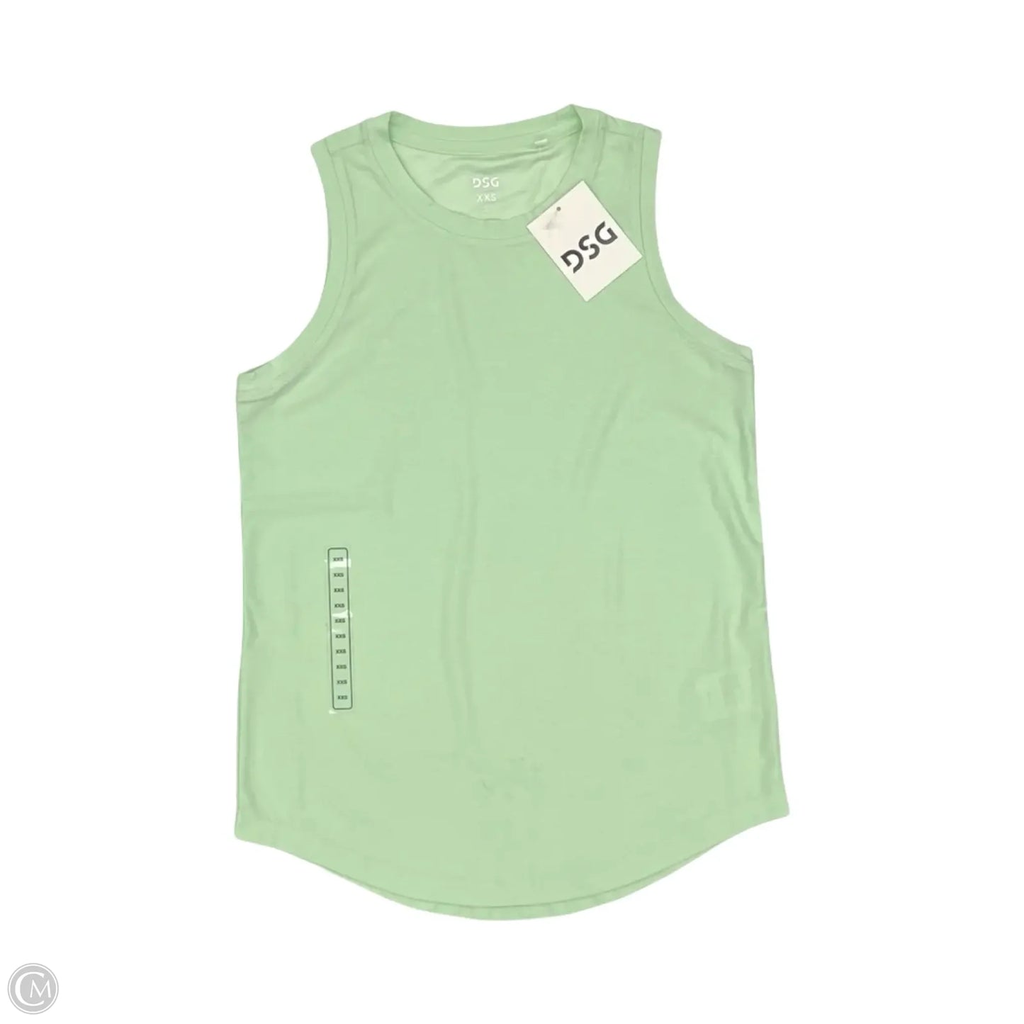 Athletic Tank Top By Dsg Outerwear In Green, Size: Xxs