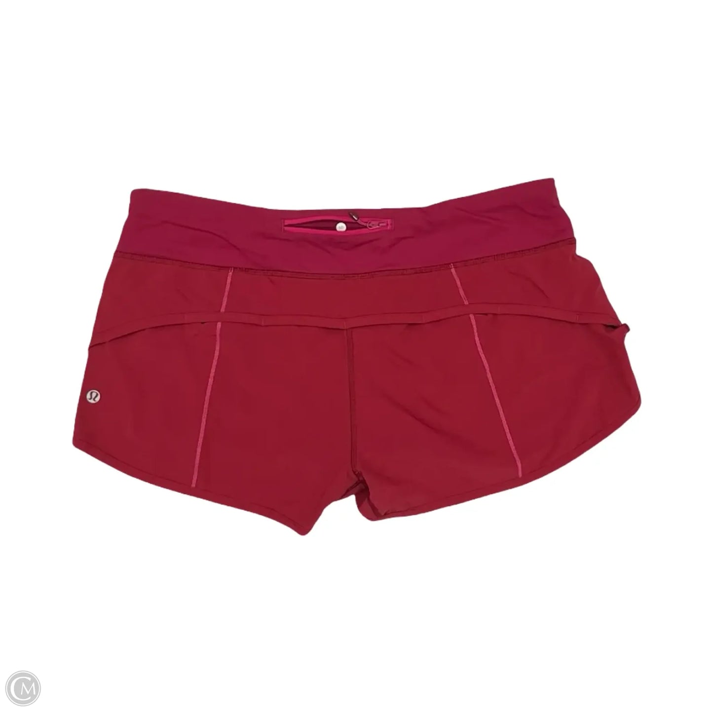 Athletic Shorts By Lululemon In Red, Size: M