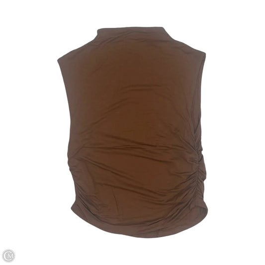 Top Sleeveless By A New Day In Brown, Size: S