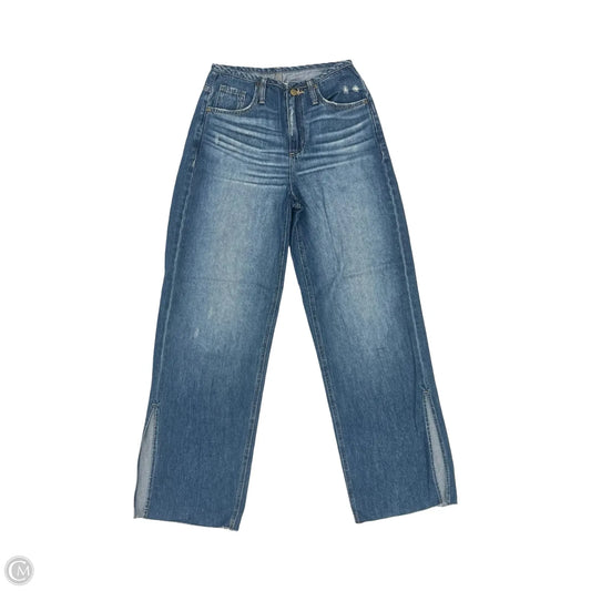 Jeans Wide Leg By Evereve In Blue Denim, Size: 0