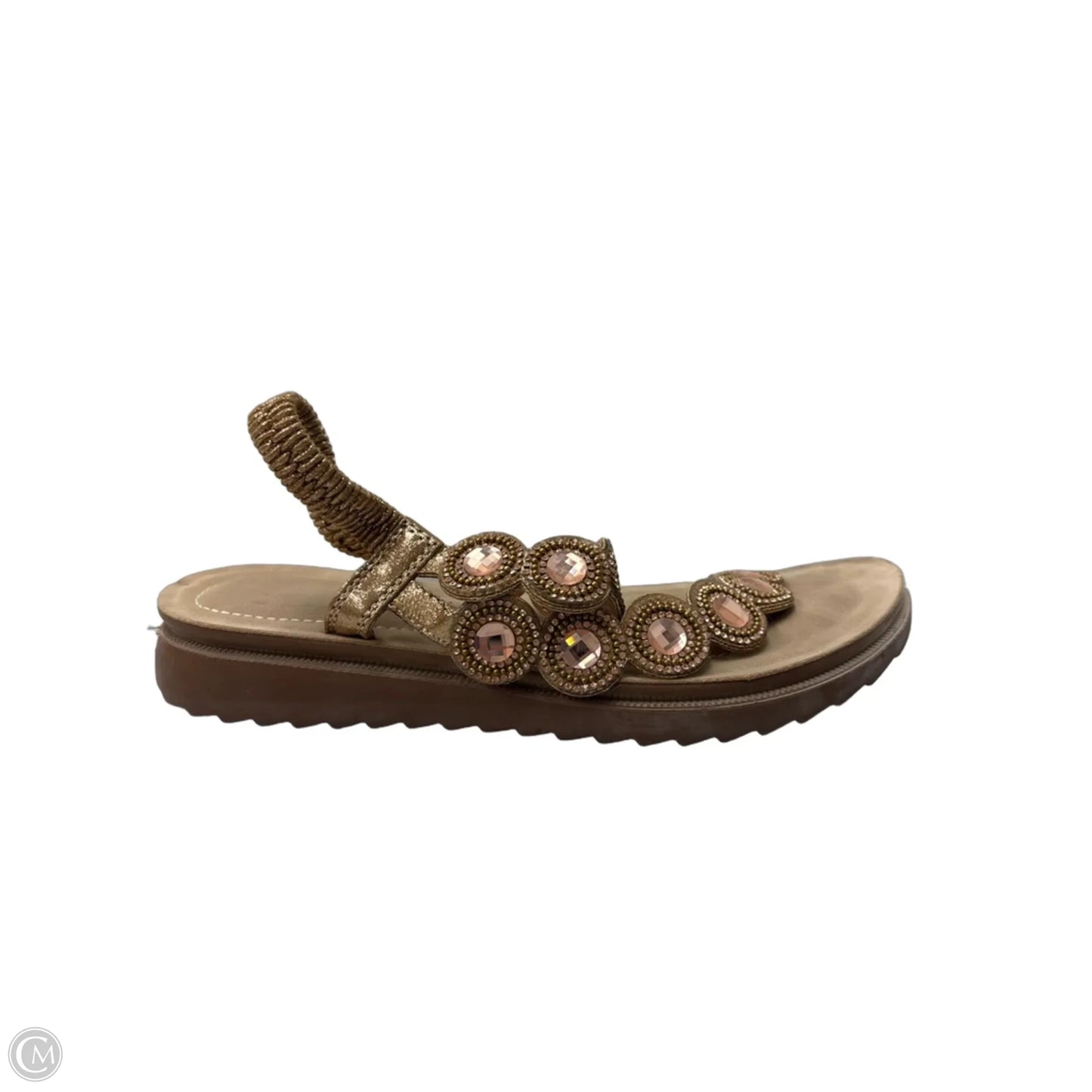 Sandals Flats By Annie In Gold, Size: 8