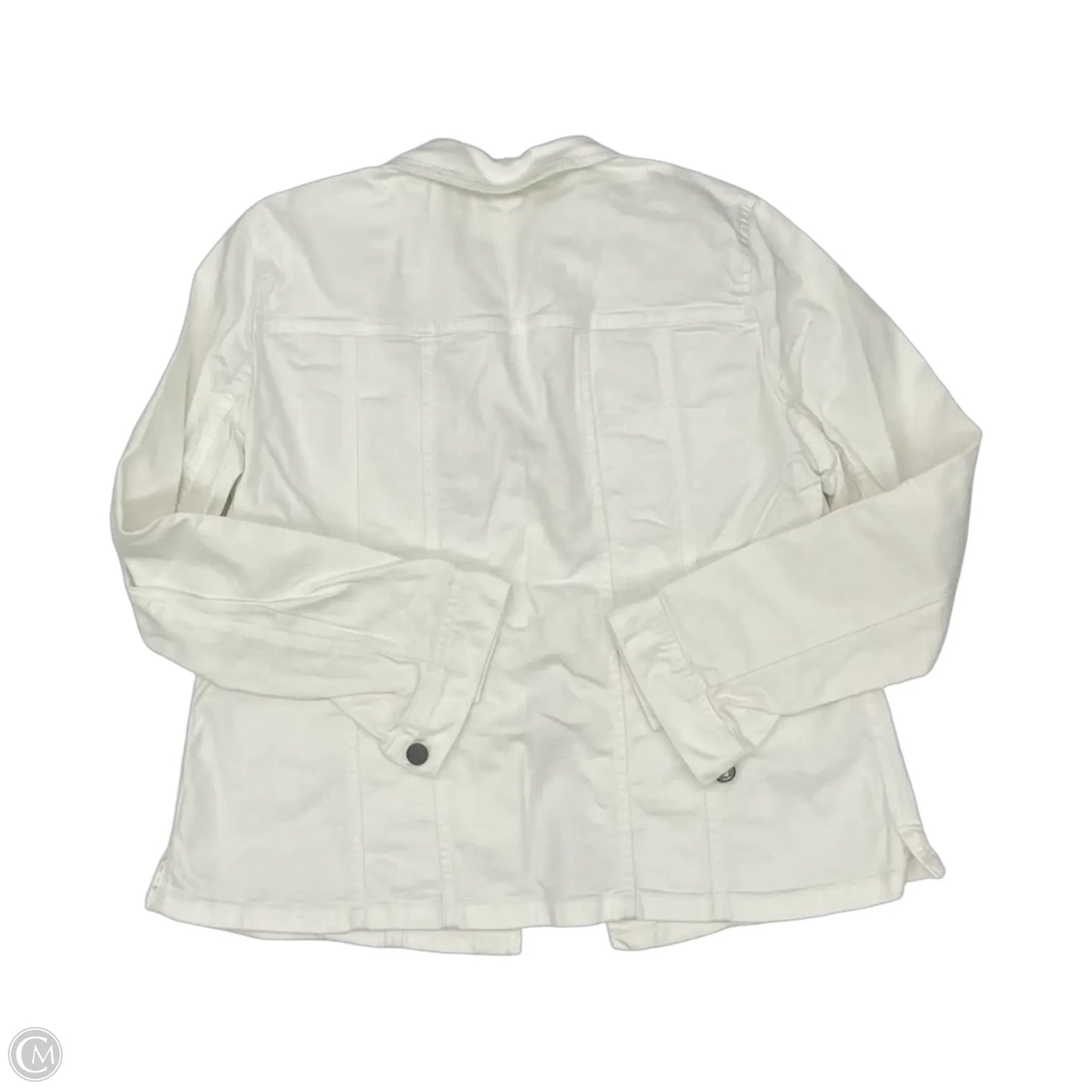 Jacket Denim By J. Jill In White Denim, Size: Xs