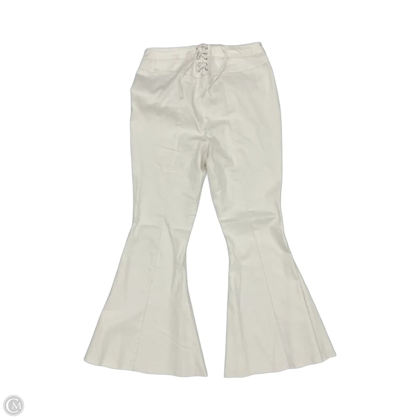 Jeans Flared By A Beautiful Soul In White, Size: 16