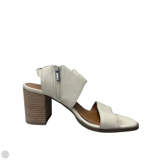 Sandals Heels Block By Lucky Brand In Cream, Size: 10
