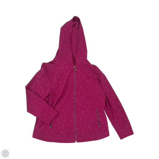 Jacket Windbreaker By Chicos In Pink, Size: M