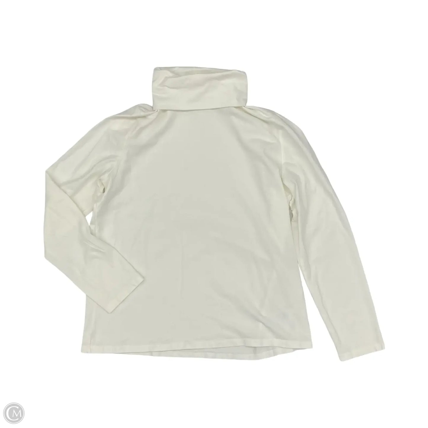 Top Long Sleeve By Talbots In Cream, Size: L
