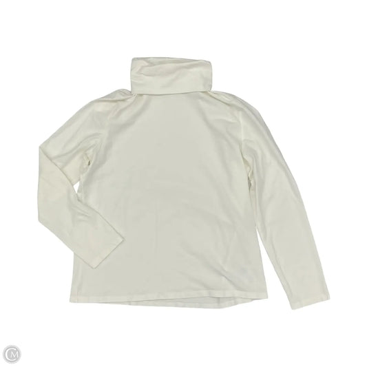 Top Long Sleeve By Talbots In Cream, Size: L