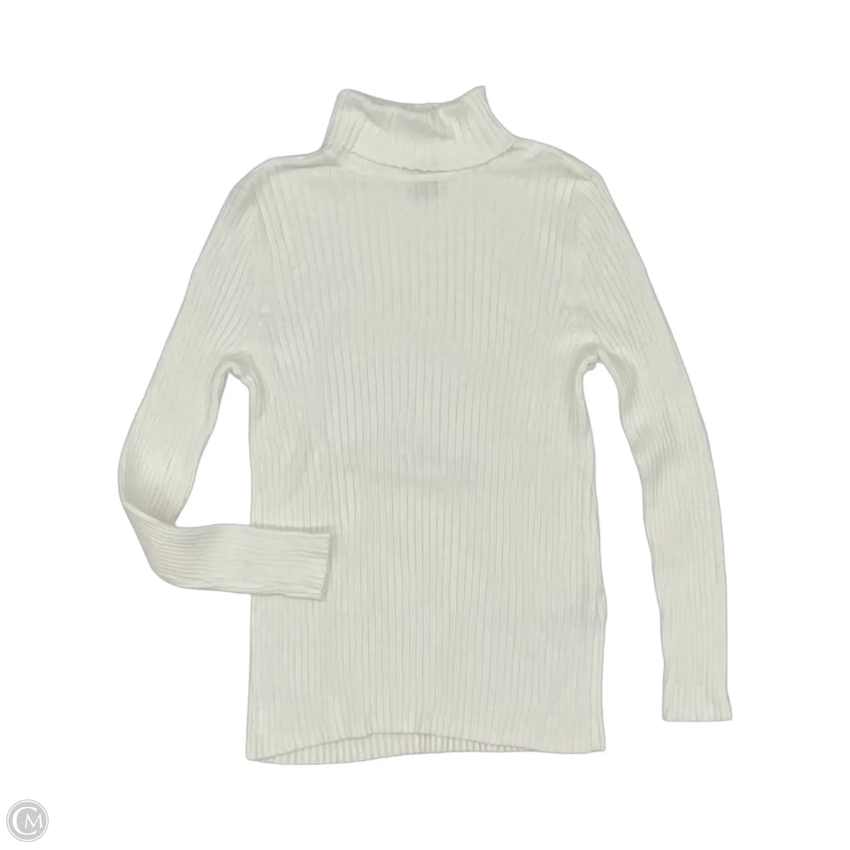 Sweater By Chicos In White, Size: L