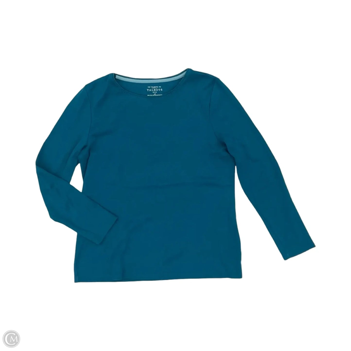 Top Long Sleeve By Talbots In Teal, Size: Lp
