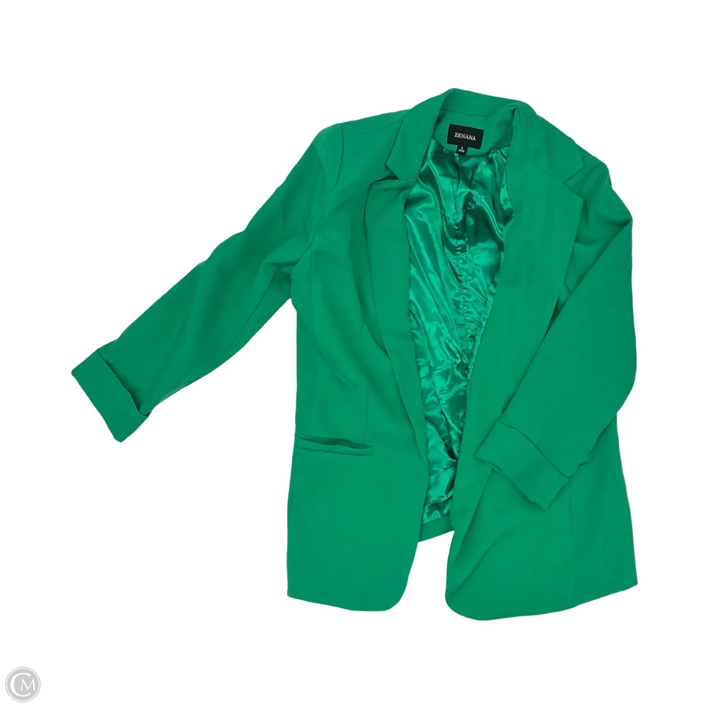 Blazer By Zenana In Green, Size: L