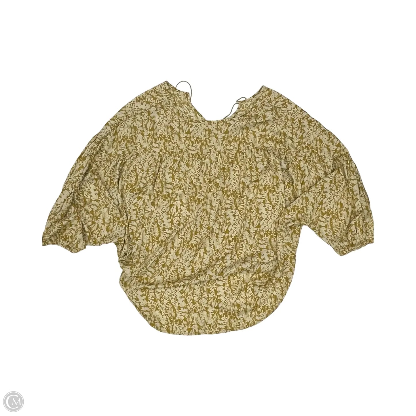 Blouse 3/4 Sleeve By Hayden La In Gold, Size: 2x