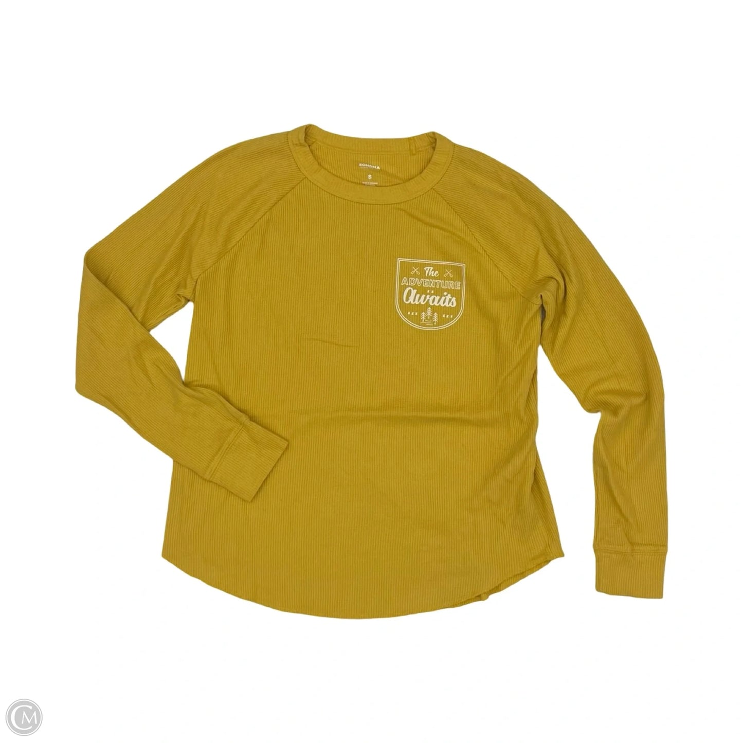 Top Long Sleeve By Sonoma In Gold, Size: S