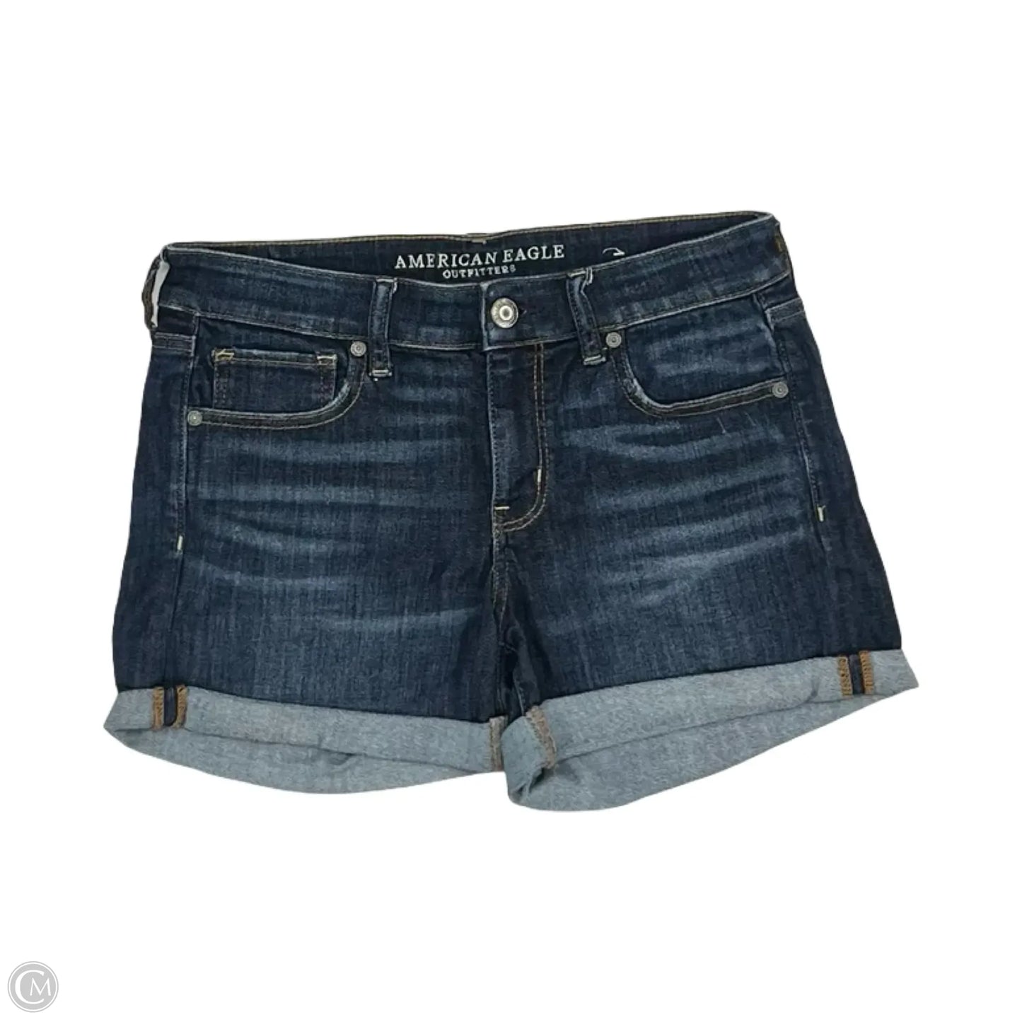 Shorts By American Eagle In Blue Denim, Size: 10