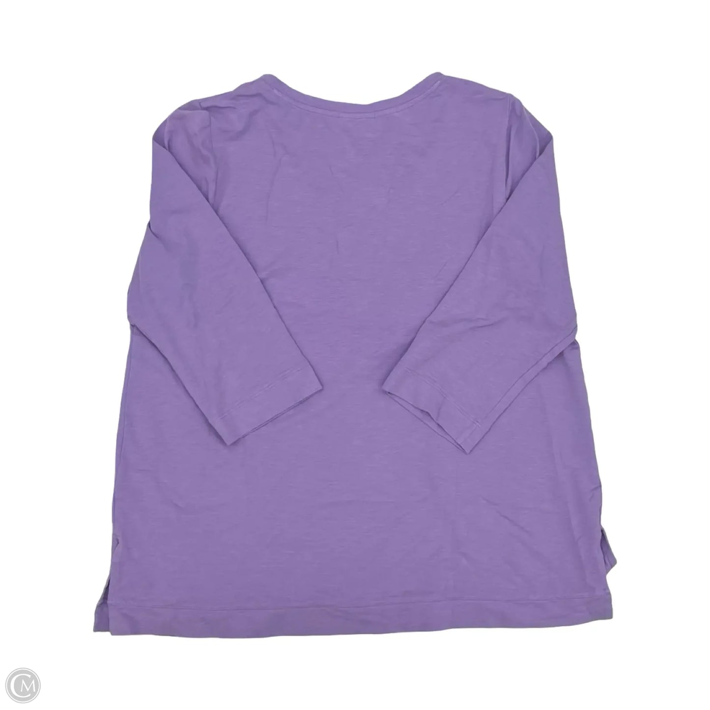 Top 3/4 Sleeve By J. Jill In Purple, Size: L
