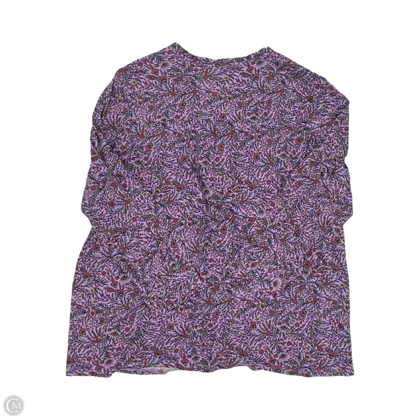 Top Long Sleeve By J. Jill In Purple, Size: Xl
