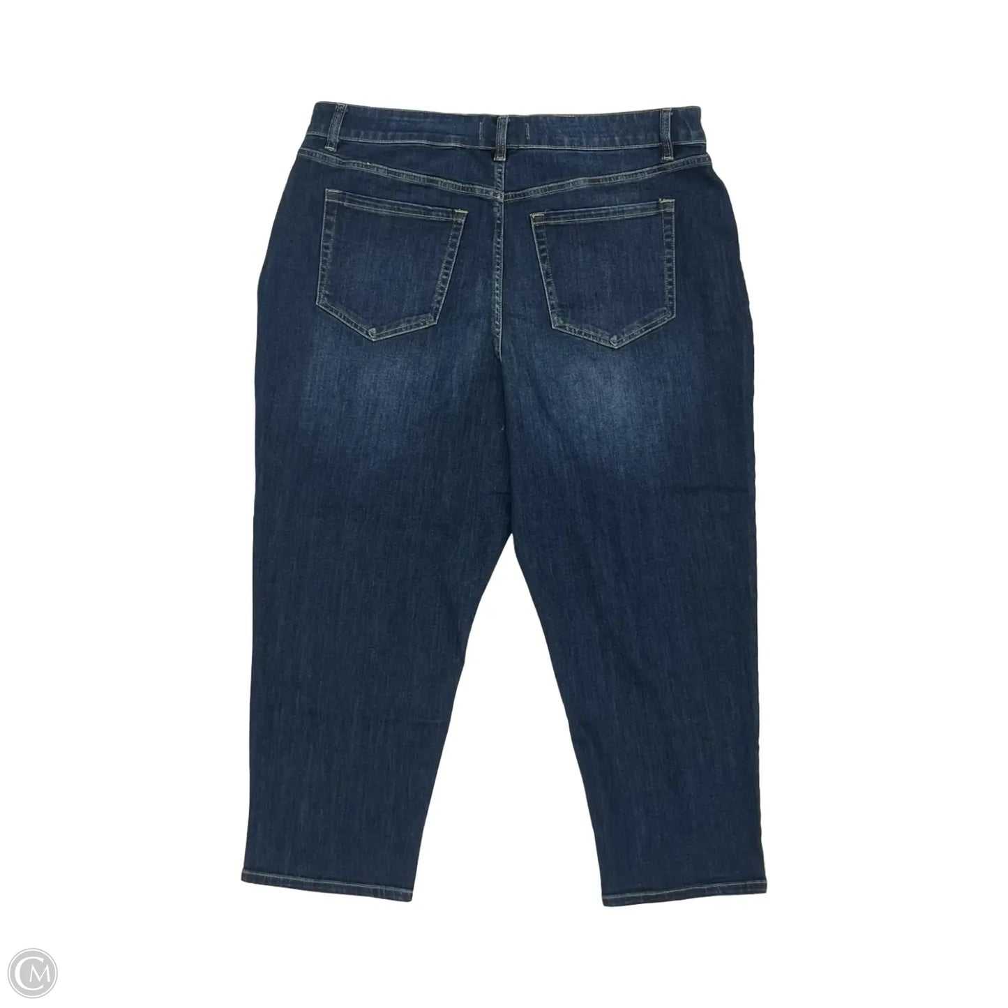 Jeans Cropped By Lane Bryant In Blue Denim, Size: 14