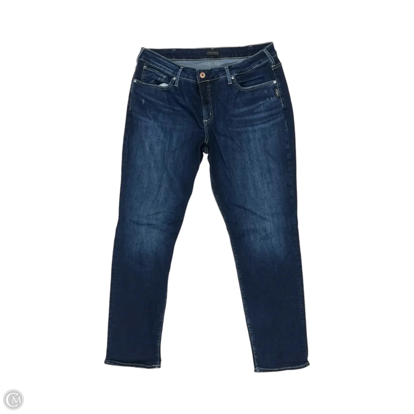 Jeans Straight By Silver In Blue Denim, Size: 18