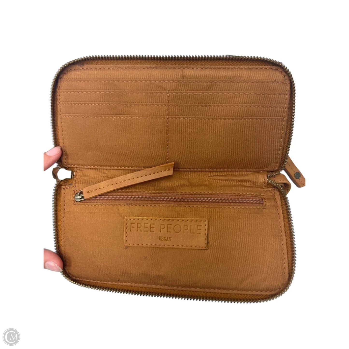 Wallet Leather By Free People, Size: Medium