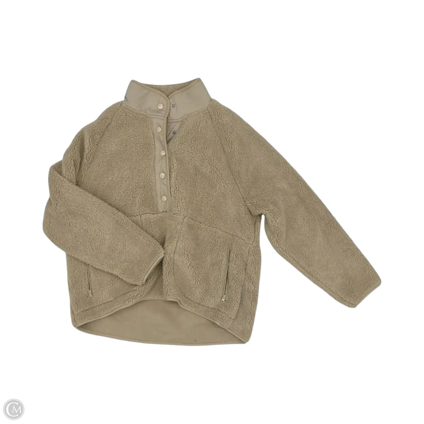 Jacket Faux Fur & Sherpa By Lou And Grey In Tan, Size: L