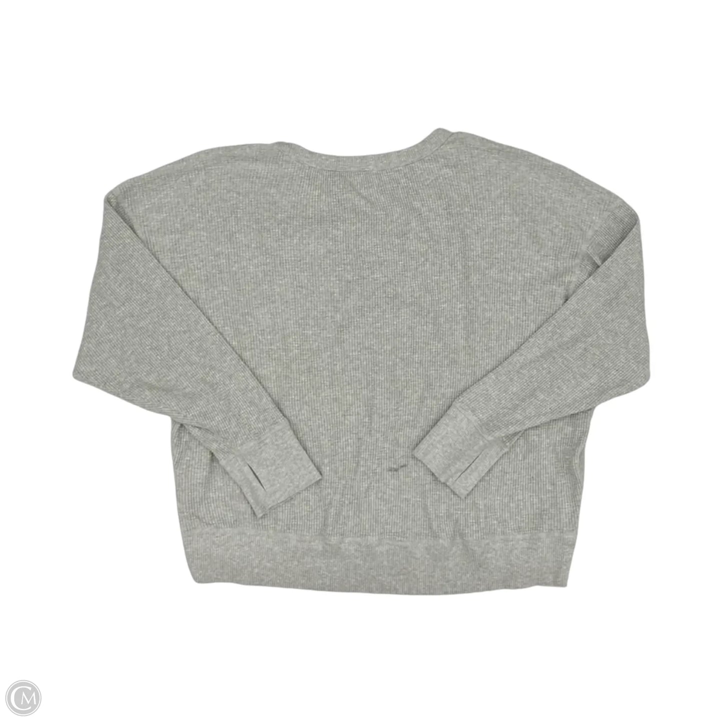 Top Long Sleeve By Aerie In Grey, Size: L