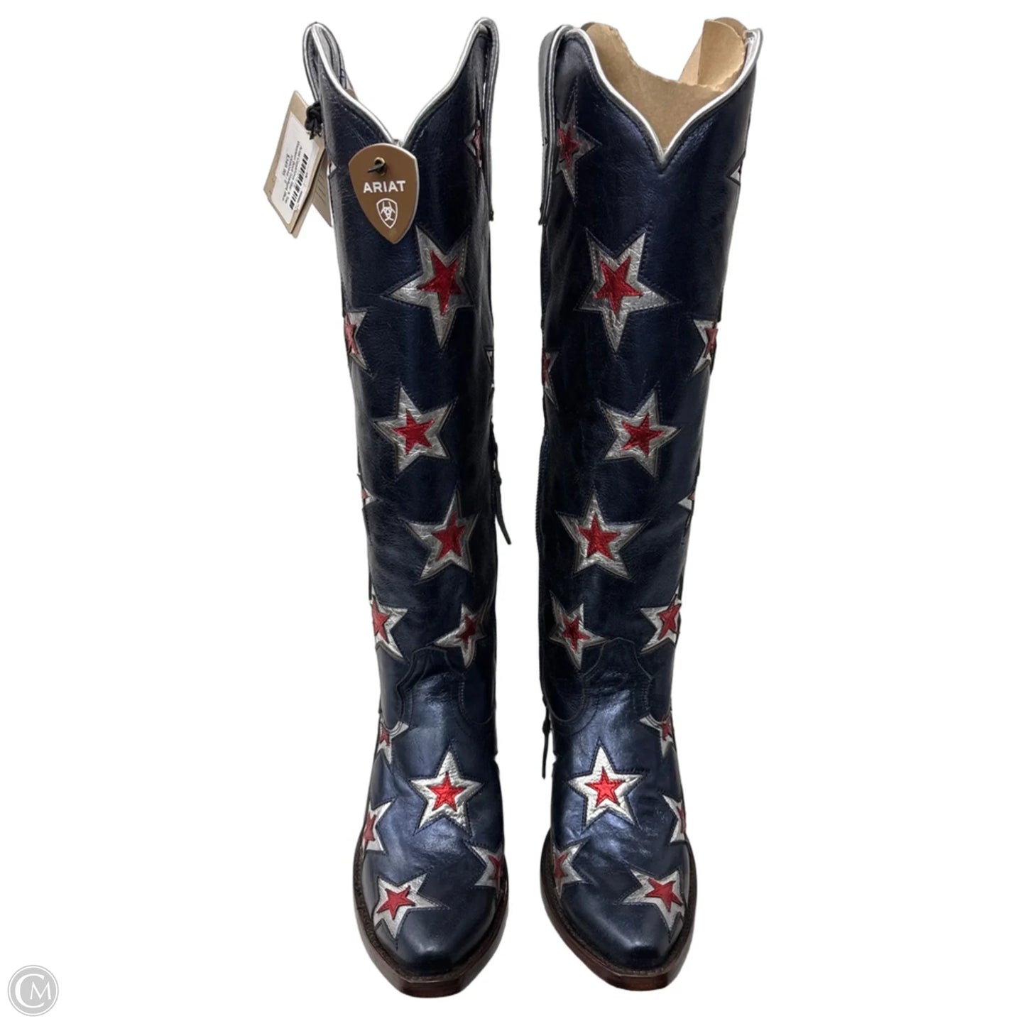 Boots Western By Ariat In Blue & Red & White, Size: 9
