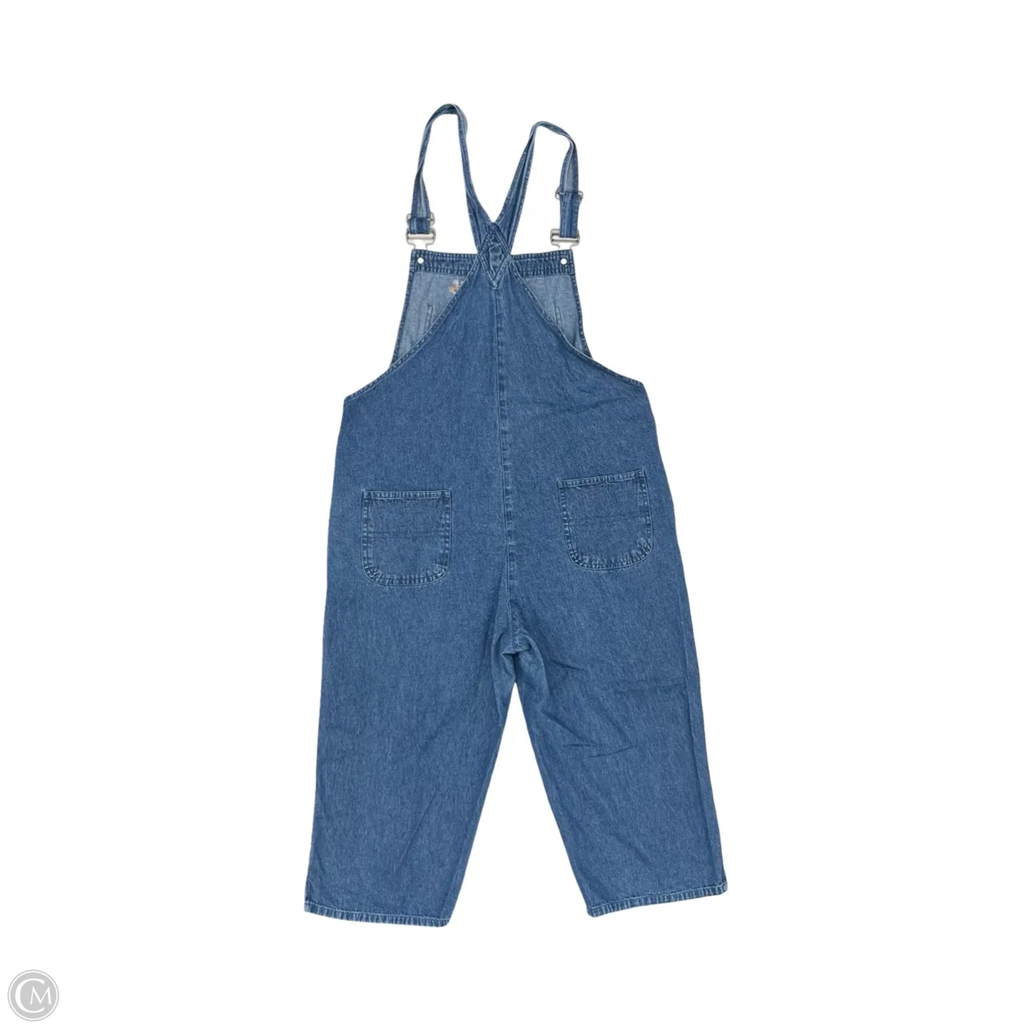 Overalls By Clothes Mentor In Blue Denim, Size: L