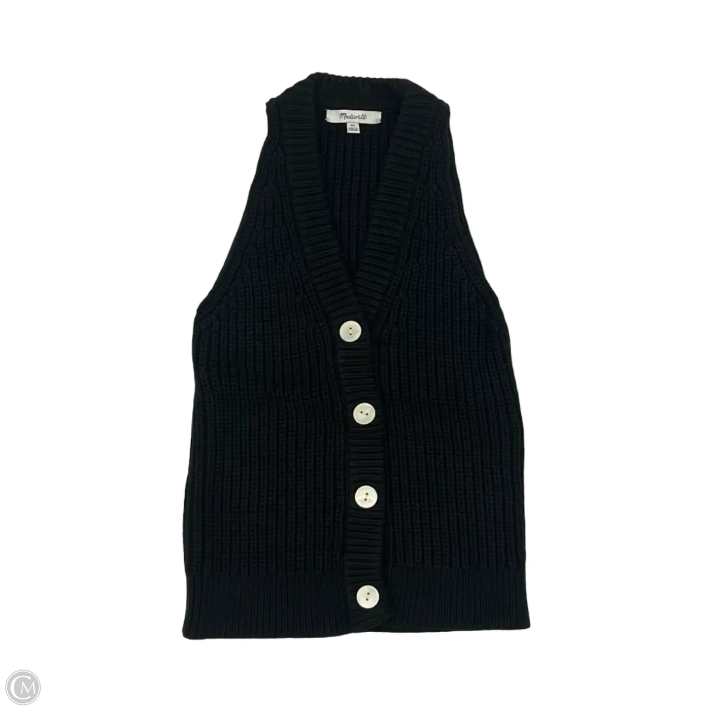 Vest Sweater By Madewell In Black, Size: Xs