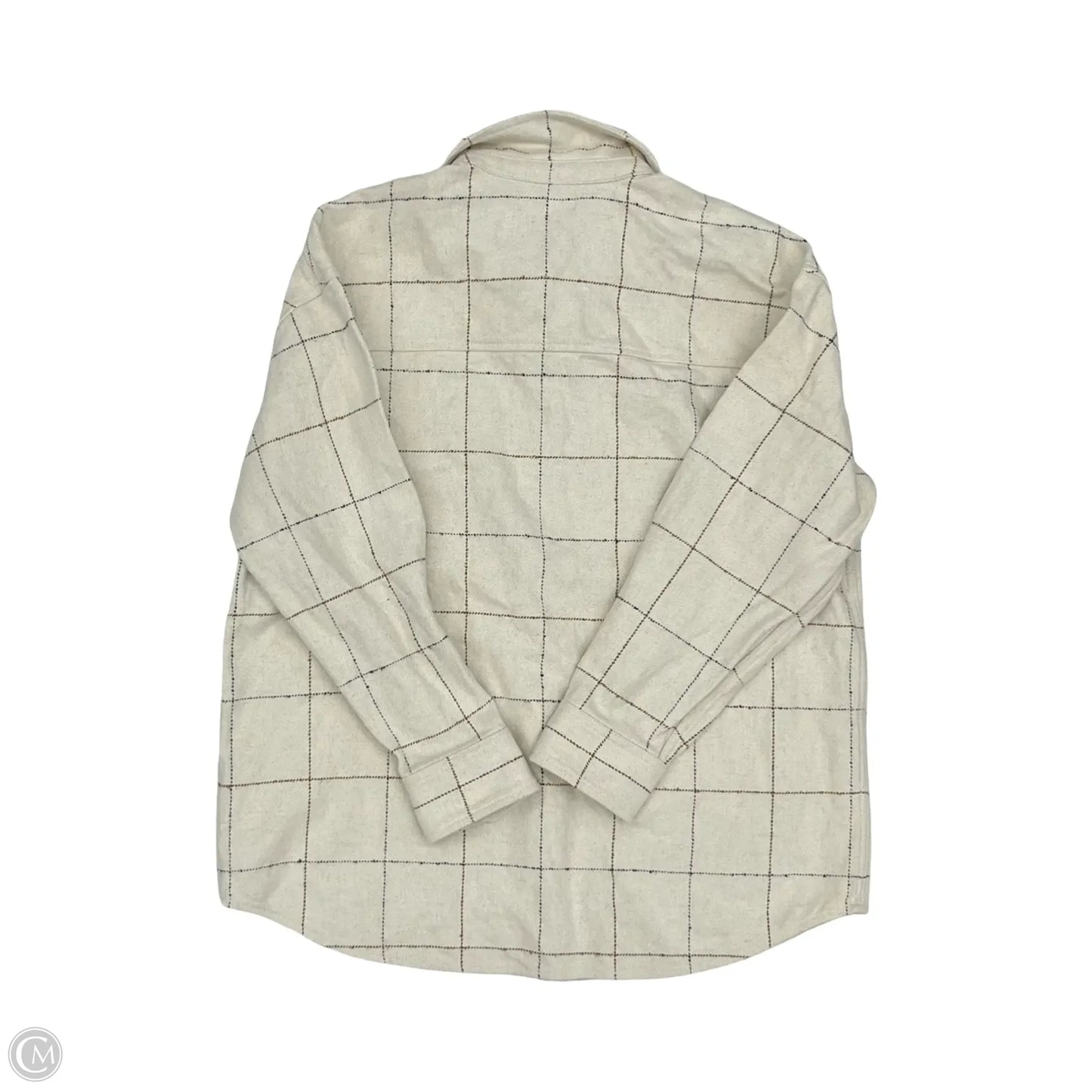 Jacket Shirt By Madewell In Cream, Size: M
