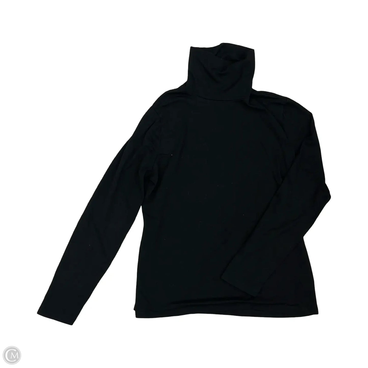 Top Long Sleeve By Time And Tru In Black, Size: L