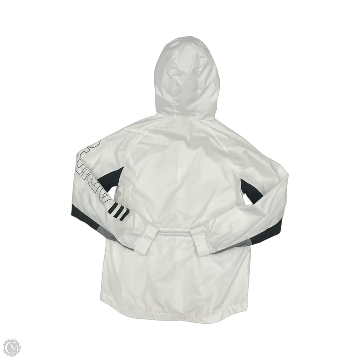 Athletic Jacket By Adidas In Black & White, Size: S