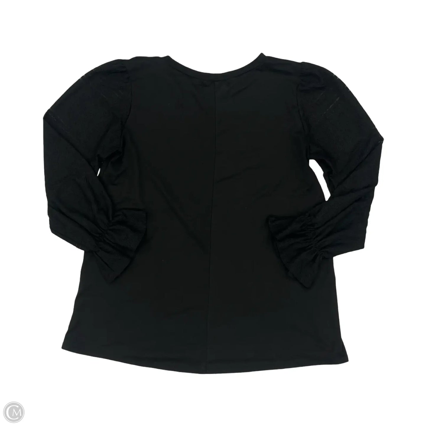 Top Long Sleeve By Haptics In Black, Size: M