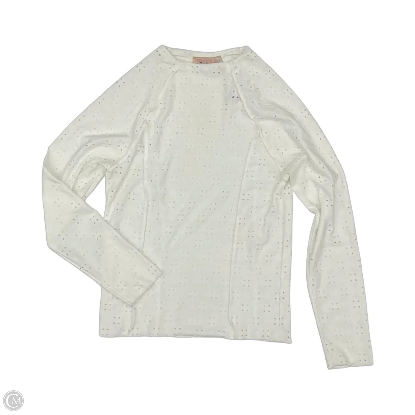 Top Long Sleeve By Willow & Root In White, Size: L