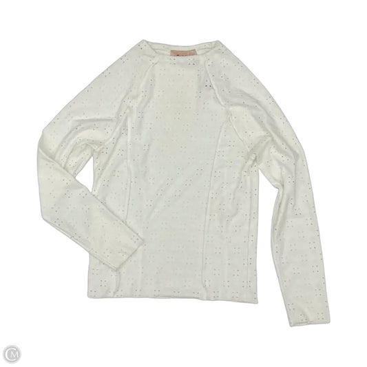 Top Long Sleeve By Willow & Root In White, Size: L