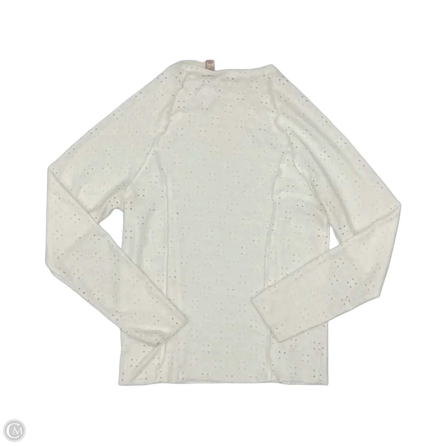 Top Long Sleeve By Willow & Root In White, Size: L