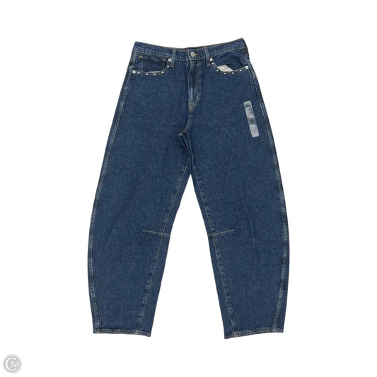 Jeans Wide Leg By Gap In Blue Denim, Size: 8