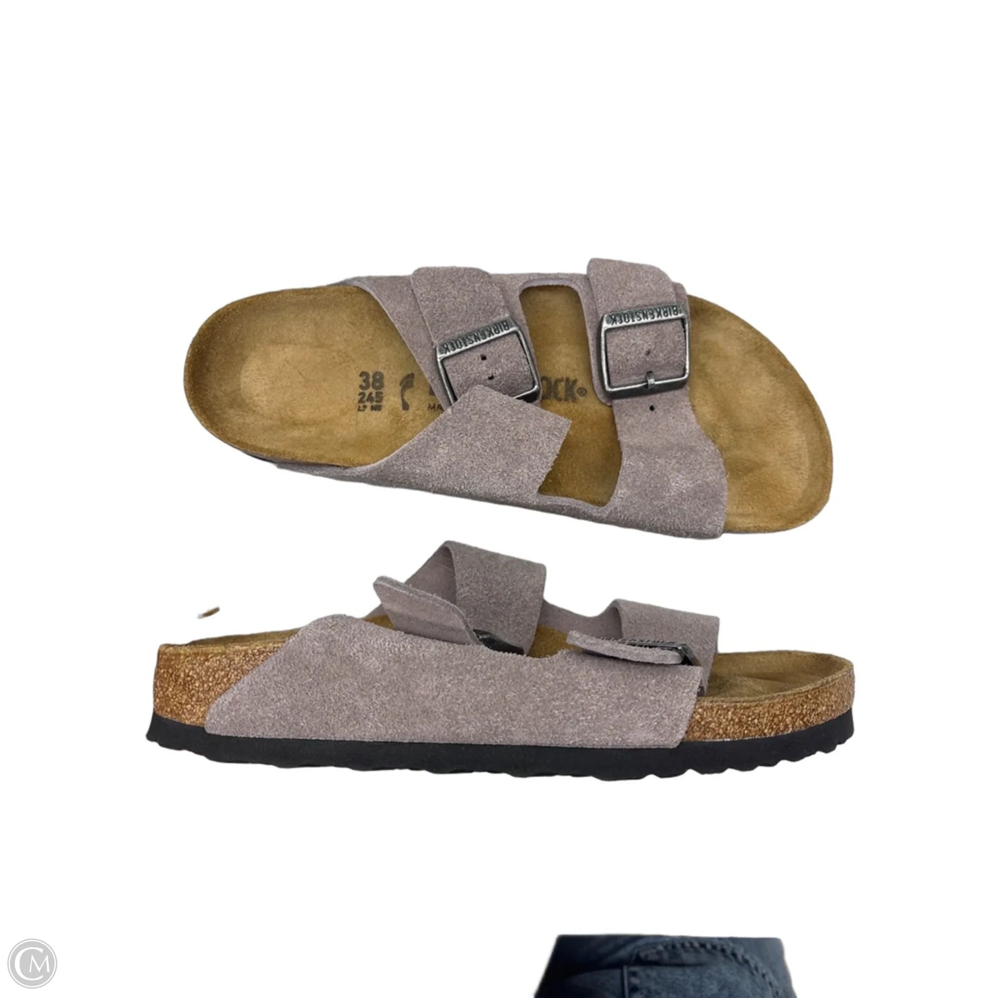 Sandals Flats By Birkenstock In Taupe, Size: 7