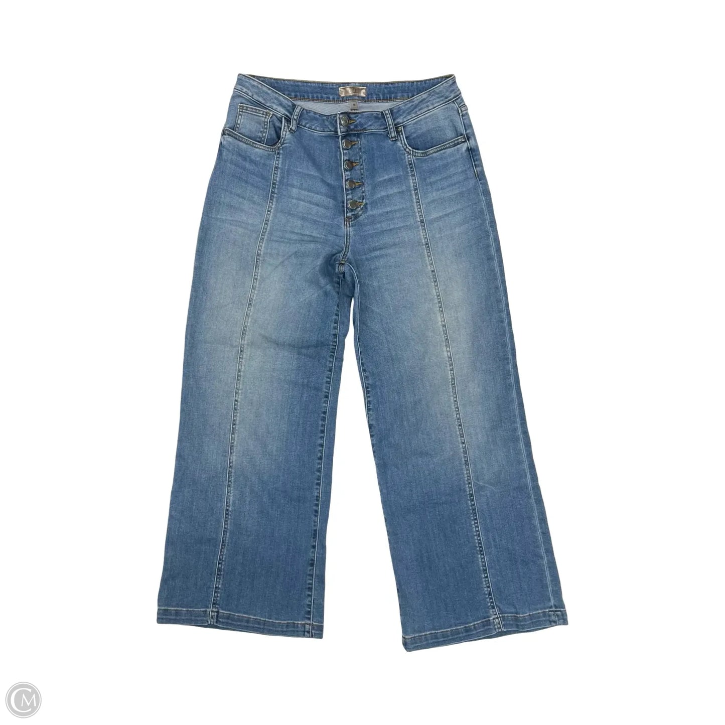 Jeans Wide Leg By Kut In Blue Denim, Size: 10