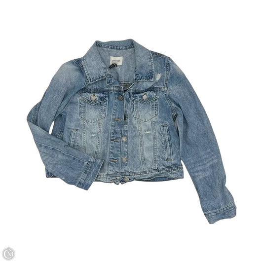 Jacket Denim By Clothes Mentor In Blue Denim, Size: M