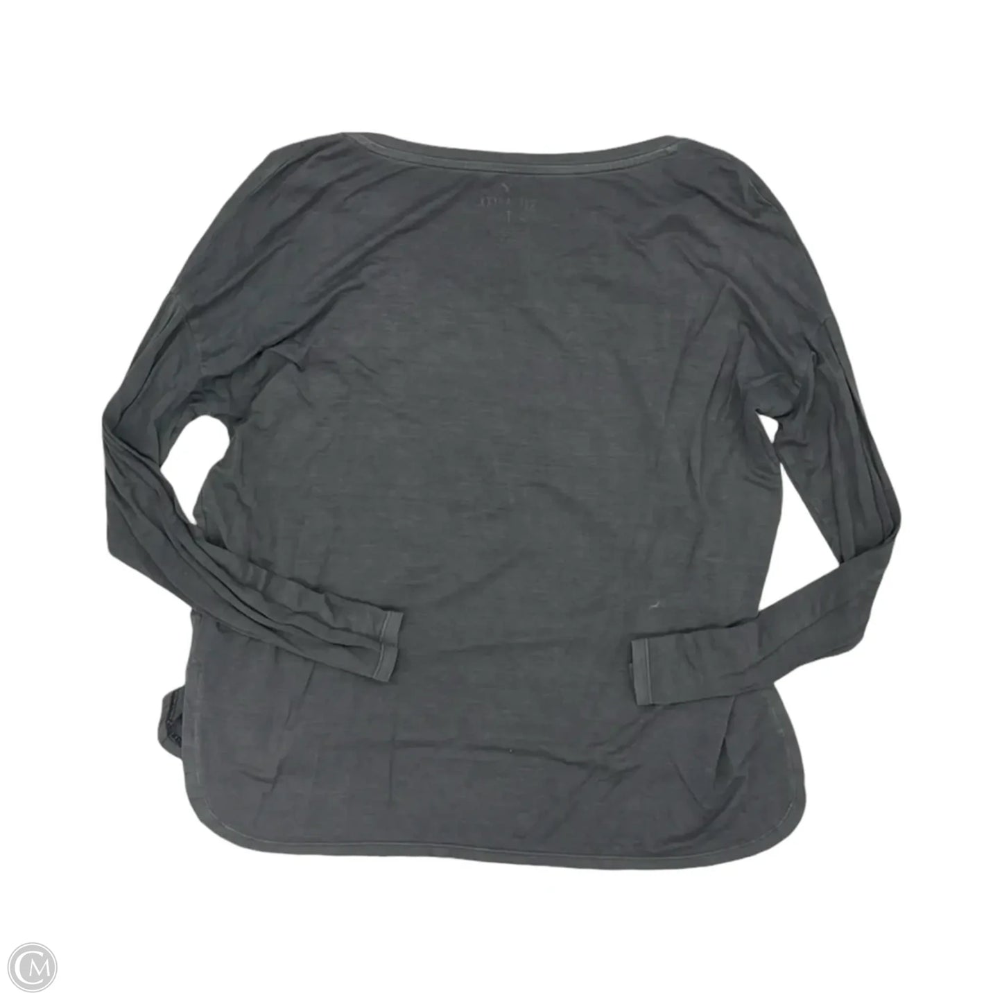 Top Long Sleeve Basic By Aerie In Grey, Size: M