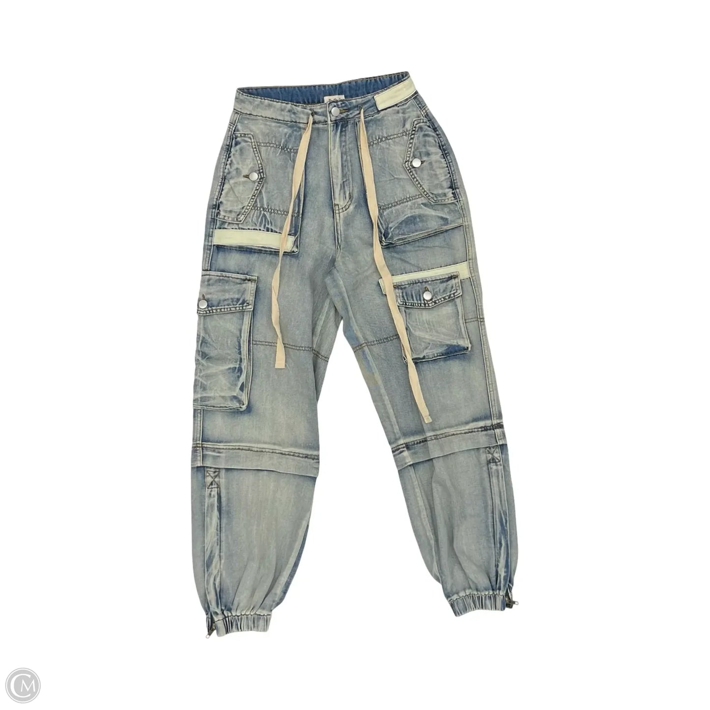Pants Joggers By Pol In Blue Denim, Size: S