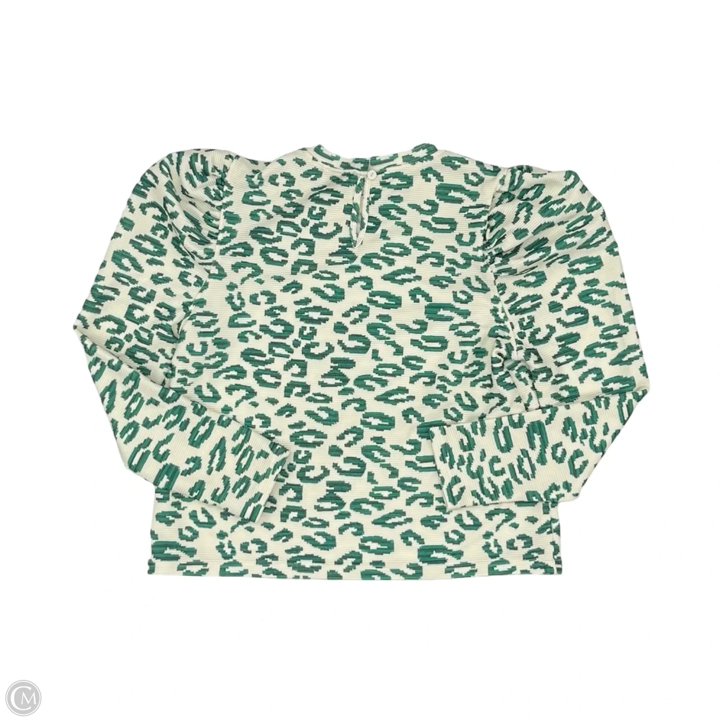 Top Long Sleeve By Clothes Mentor In Cream & Green, Size: S