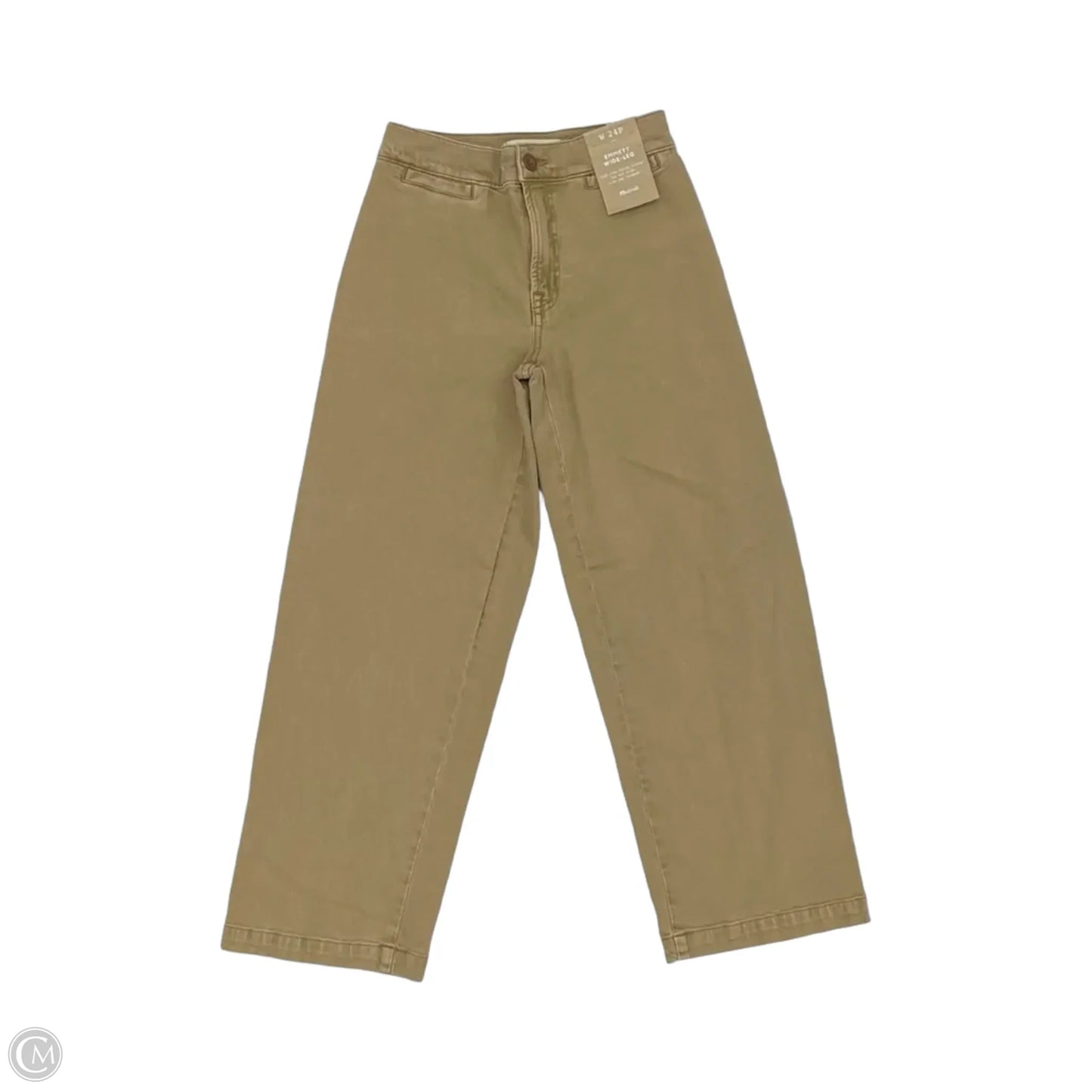 Jeans Wide Leg By Madewell In Tan, Size: 0petite