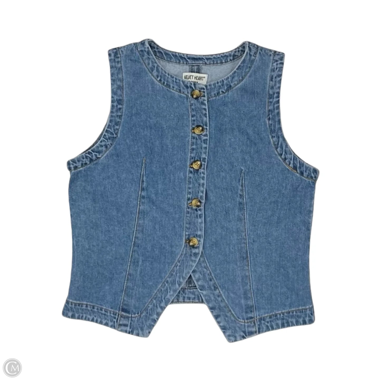 Vest Other By Velvet Heart In Blue Denim, Size: L