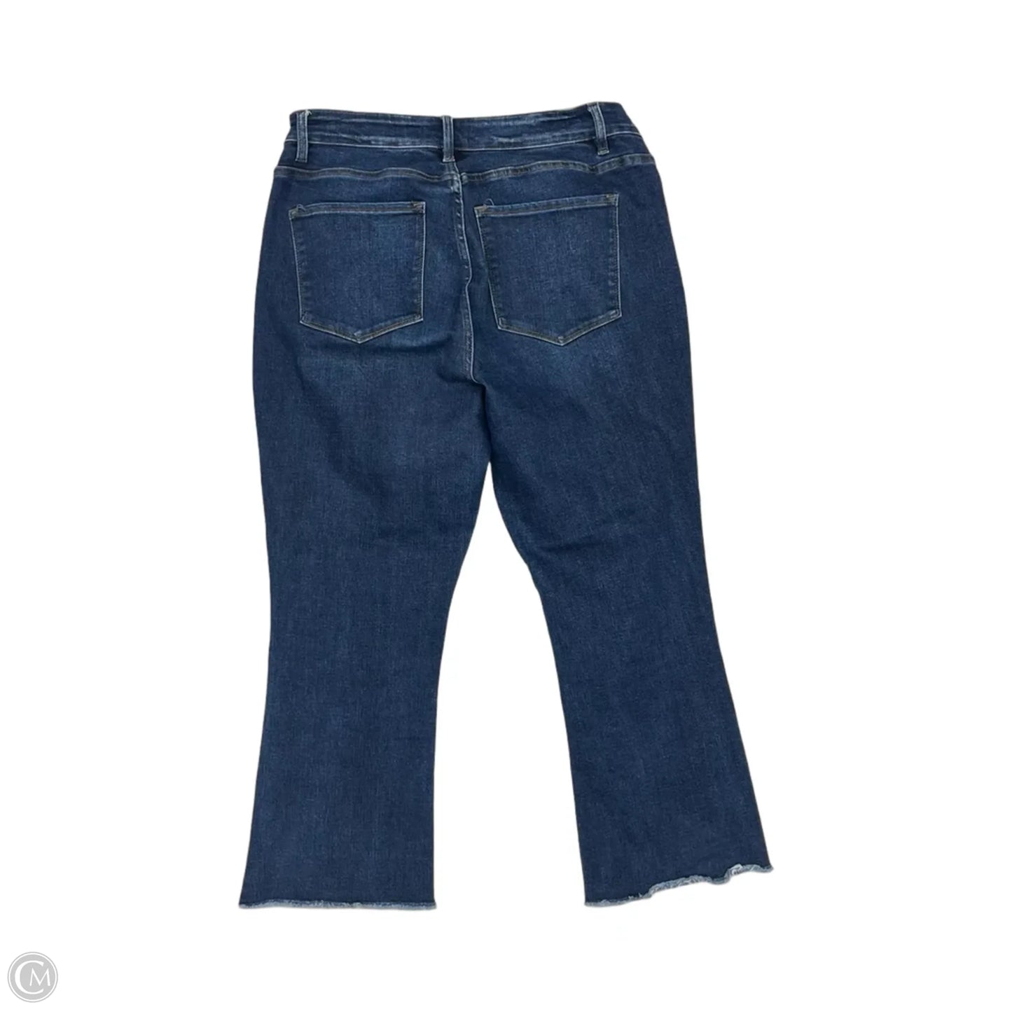 Jeans Flared By Vervet In Blue Denim, Size: 18
