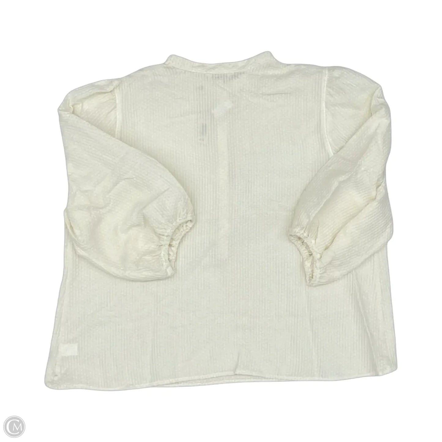 Blouse Long Sleeve By Max Studio In Cream, Size: 2x