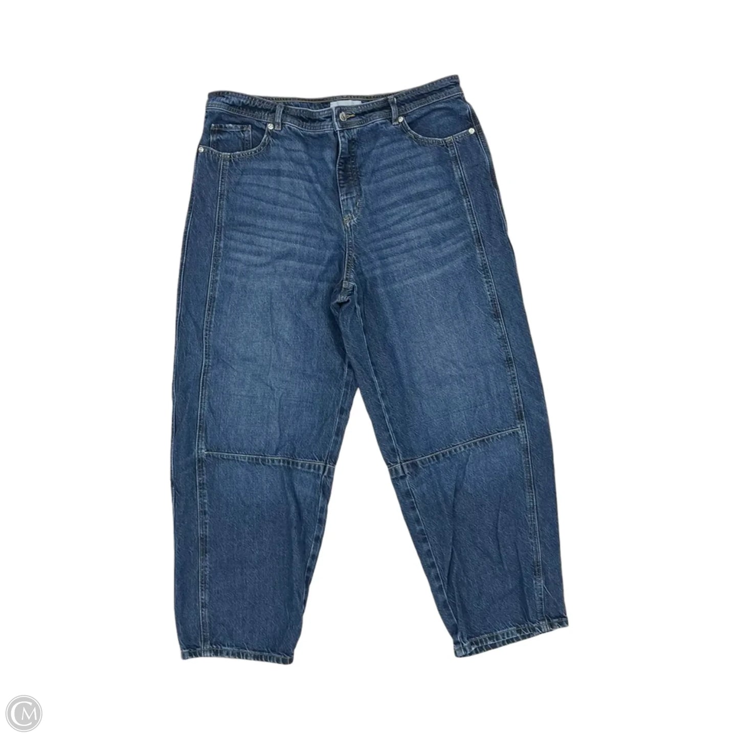 Jeans Wide Leg By Loft In Blue Denim, Size: 14